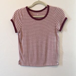 Striped crop top